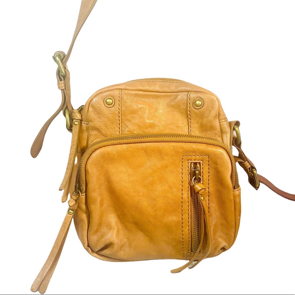 Fossil Crossbody Messenger Bag Brown Leather